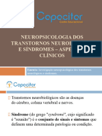 NEUROPSICOLOGIA DOS TRANSTORNOS NEUROLÓGICOS E SÍNDROMES – ASPECTOS CLÍNICOS