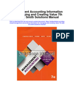 Management Accounting Information For Managing and Creating Value 7th Edition Smith Solutions Manual Full Chapter PDF