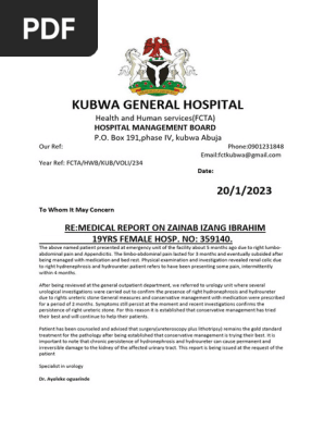 medical report
