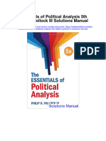 Essentials of Political Analysis 5th Edition Pollock III Solutions Manual Full Chapter PDF