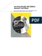Management Asia Pacific 5th Edition Samson Test Bank Full Chapter PDF