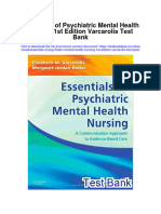 Essentials of Psychiatric Mental Health Nursing 1st Edition Varcarolis Test Bank Full Chapter PDF