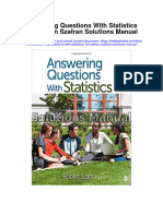 Answering Questions With Statistics 1st Edition Szafran Solutions Manual Full Chapter PDF