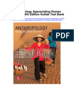 Anthropology Appreciating Human Diversity 16th Edition Kottak Test Bank Full Chapter PDF