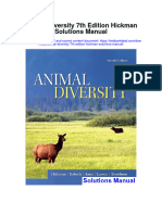 Animal Diversity 7th Edition Hickman Solutions Manual Full Chapter PDF