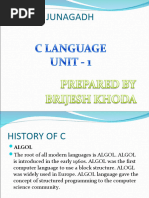 C Language Fy Bca