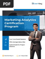 Marketing Analytics Certification Program