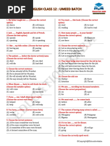 Education Baba English Guess Questions 2024