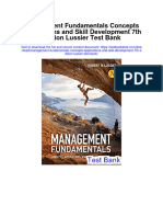 Management Fundamentals Concepts Applications and Skill Development 7Th Edition Lussier Test Bank Full Chapter PDF