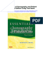 Essentials of Sonography and Patient Care 3Rd Edition Craig Test Bank Full Chapter PDF