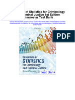 Essentials of Statistics For Criminology and Criminal Justice 1St Edition Paternoster Test Bank Full Chapter PDF