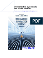 Management Information Systems 7Th Edition Sousa Test Bank Full Chapter PDF