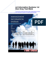 Management Information Systems 1St Edition Gray Test Bank Full Chapter PDF