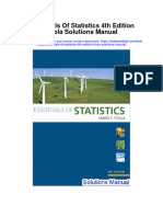 Download Essentials Of Statistics 4Th Edition Triola Solutions Manual full chapter pdf