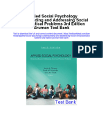 Applied Social Psychology Understanding and Addressing Social and Practical Problems 3Rd Edition Gruman Test Bank Full Chapter PDF