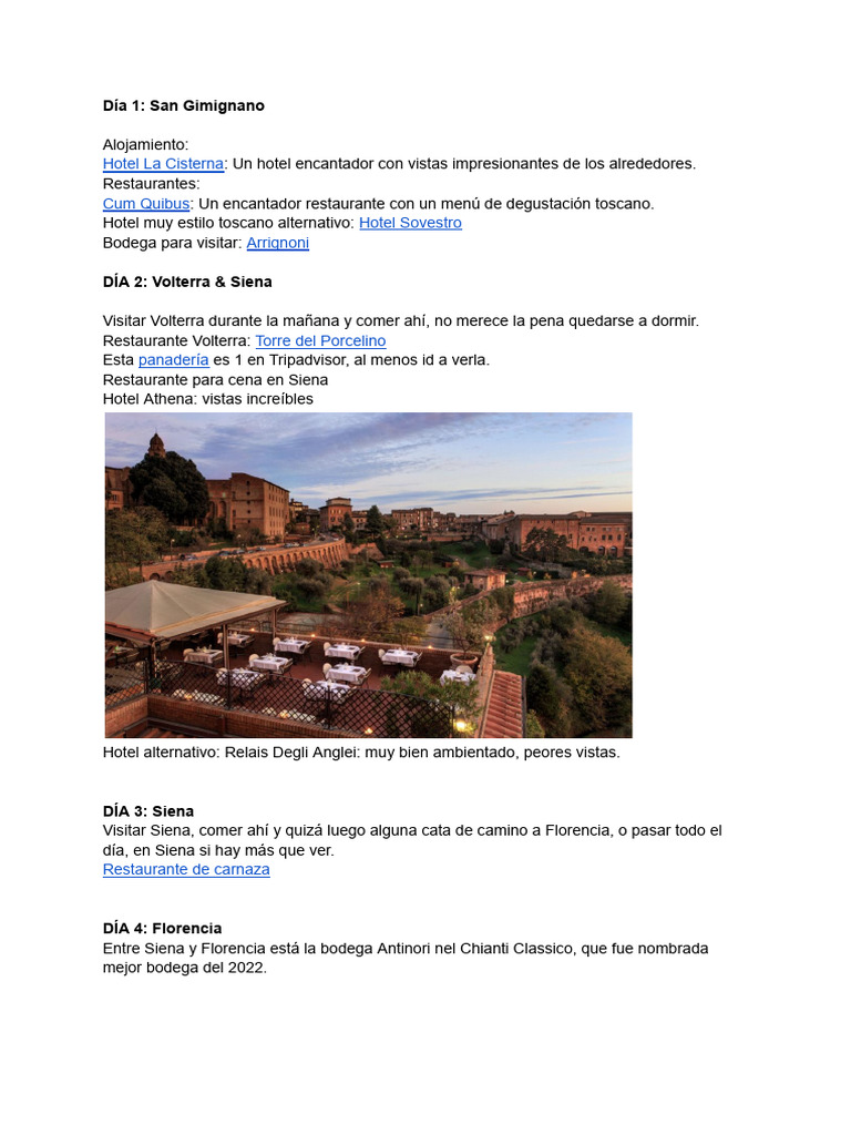 Tuscany intelligence overview