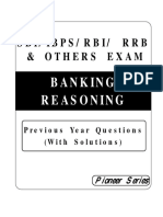 Banking Previous Years Questions Reasoning II