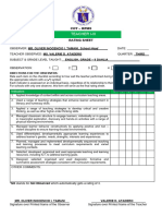 COT - Observation Sheet