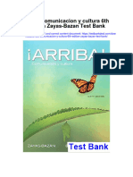 Arriba Comunicacion Y Cultura 6Th Edition Zayas Bazan Test Bank Full Chapter PDF