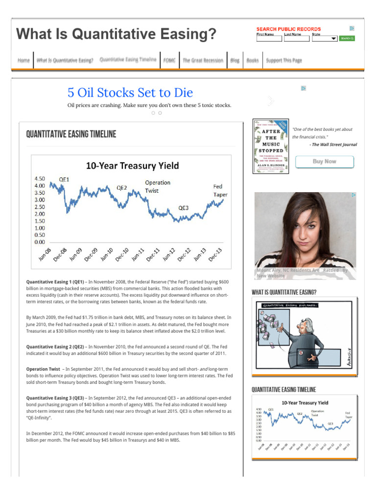 Quantitative Easing Explained | PDF | Quantitative Easing | Federal Reserve