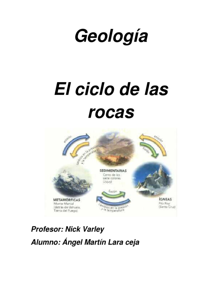 Ciclo de Las Rocas | PDF | Roca (geología) | Roca ígnea