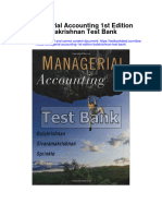 Managerial Accounting 1St Edition Balakrishnan Test Bank Full Chapter PDF
