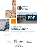 Repertoire Des Referentiels de Resilience Du Bati Aux Aleas Naturels - Juillet 2022