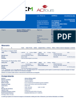 Your Electronic Ticket Receipt 31ago $84.71