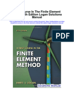 First Course in The Finite Element Method 5Th Edition Logan Solutions Manual Full Chapter PDF