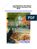 Evolution and Prehistory The Human Challenge 10Th Edition Haviland Test Bank Full Chapter PDF