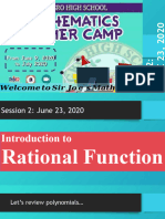 Introduction To Rational Function