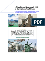 Auditing A Risk Based Approach 11Th Edition Johnstone Test Bank Full Chapter PDF