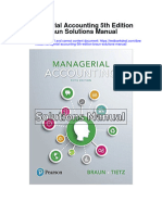 Managerial Accounting 5Th Edition Braun Solutions Manual Full Chapter PDF