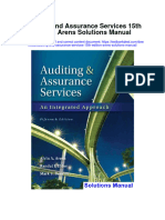Auditing and Assurance Services 15Th Edition Arens Solutions Manual Full Chapter PDF