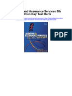 Auditing and Assurance Services 5Th Edition Gay Test Bank Full Chapter PDF