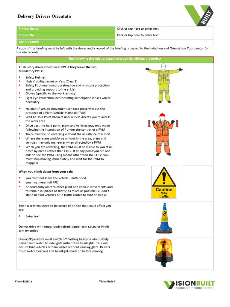 FMOHS070005 Delivery Drivers Orientation R00 PDF Personal