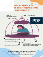 White Blue Illustration Symptoms Depression Infographic PDF