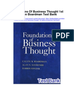 Foundations of Business Thought 1St Edition Boardman Test Bank Full Chapter PDF