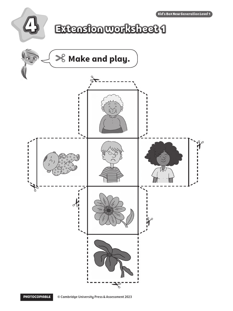 KBNGESS KidsBox Level1 Unit4 Extension Worksheet 1 | PDF