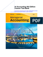 Managerial Accounting 9Th Edition Crosson Test Bank Full Chapter PDF
