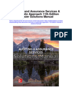 Auditing and Assurance Services A Systematic Approach 11Th Edition Messier Solutions Manual Full Chapter PDF