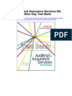 Auditing and Assurance Services 6Th Edition Gay Test Bank Full Chapter PDF