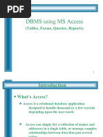 DBMS Using MS-Access