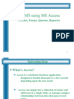 DBMS Using MS-Access