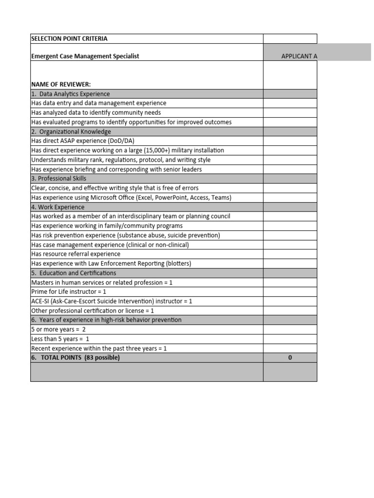 ECM Specialist Resume Matrix PDF