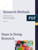 Steps in Doing Research