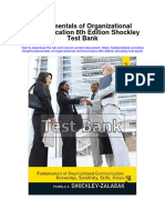 Fundamentals of Organizational Communication 8Th Edition Shockley Test Bank Full Chapter PDF