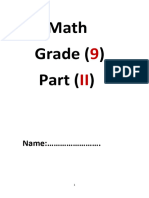 Math Grade 9 Semester 2