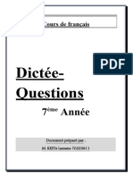 Dictee Questions 7 Annee-1