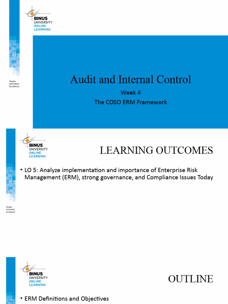 PPT 09 | PDF | Risk | Internal Control